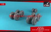 AR AW72339   1/72 B-1B Lancer wheels w/ weighted tires, early (attach1 50746)