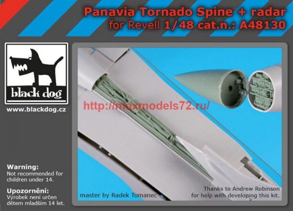 BDA48130   1/48 Panavia Tornado spine+radar (thumb58336)