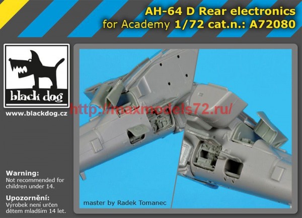 BDA72080   1/72 AH-64 D Rear electronics (thumb54267)