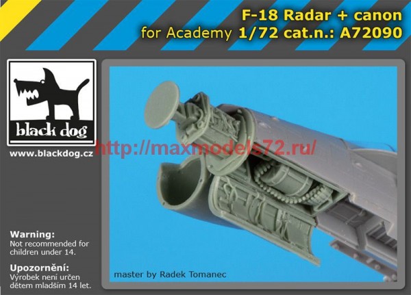 BDA72090   1/72 F-18 radar+canon (thumb54332)