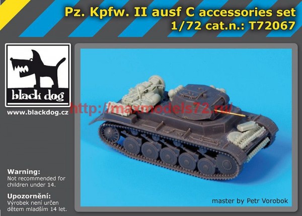 BDT72067   172 Pz Kpfw II ausf C accessories set (thumb53338)