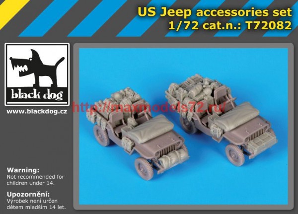 BDT72082   172 US Jeep accessories set (thumb53442)