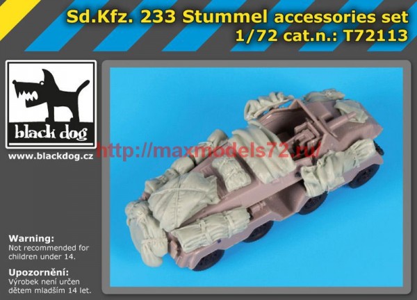 BDT72113   172 Sd.Kfz 233 Stummel accessories set (thumb53649)