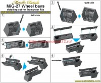 MDR48101   MiG-27. Wheel bays (Trumpeter) (attach8 56233)