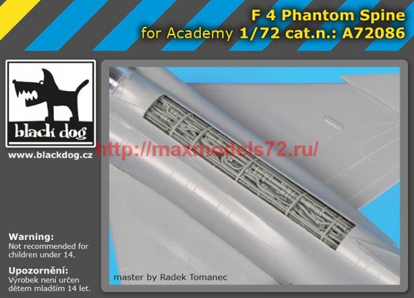 BDA72086   1/72 F-4 Phantom spine (thumb54307)