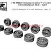 SGf72127 1:72 Опорные катки Т-34 литые (полуспайдер), тип 1. 10шт       Wheels for T-34, cast, (half spider), type 1. 10 pcs (thumb52082)