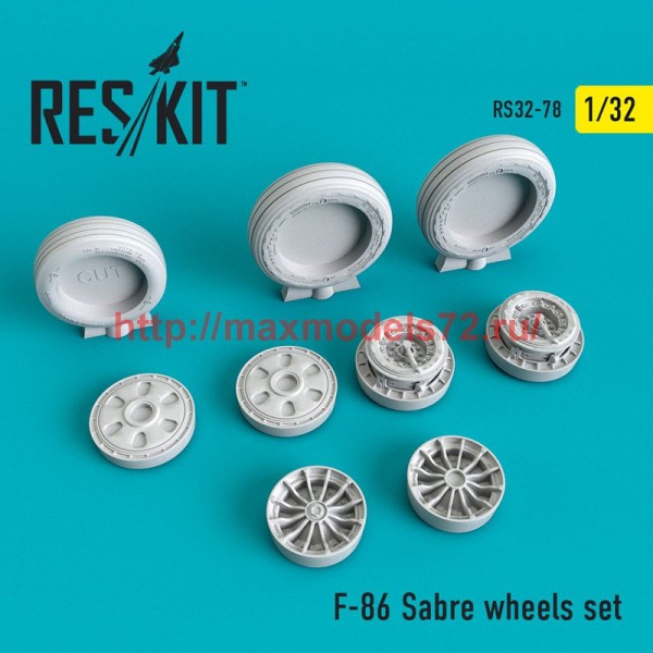 RS32-0078   F-86 Sabre wheels set (thumb51845)