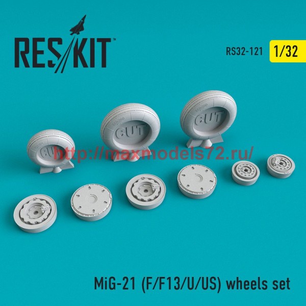 RS32-0121   MiG-21 (F/F13/U/US) wheels set (thumb51853)