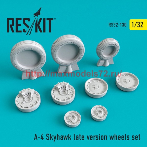 RS32-0130   A-4 Skyhawk late version wheels set (thumb51861)