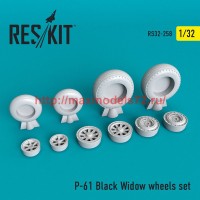 RS32-0258   P-61 Black Widow wheels set (thumb51903)