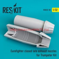 RSU32-0038   Eurofighter closed (late type) exhaust nozzles for  Trumpeter Kit (thumb51937)