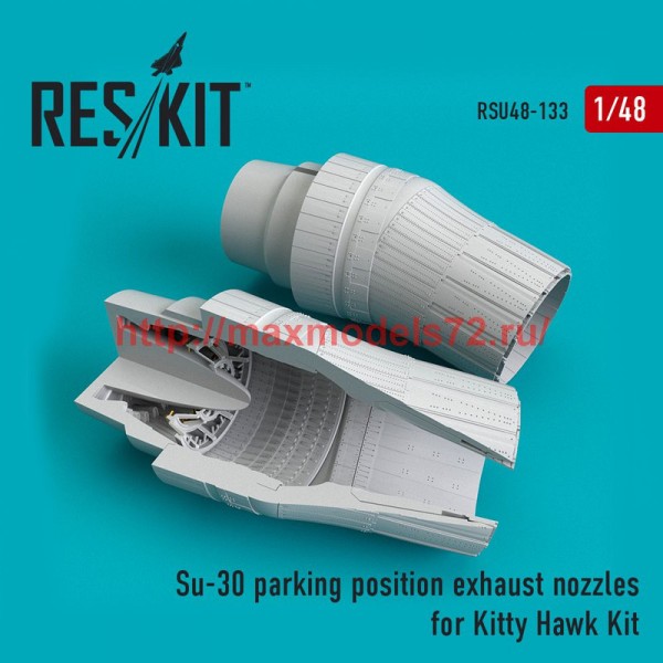 RSU48-0133   Su-30 parking position exhaust nozzles for Kitty Hawk Kit (thumb51963)