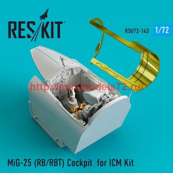 RSU72-0143   MiG-25 (RB/RBT) Cockpit for ICM Kit (thumb52475)