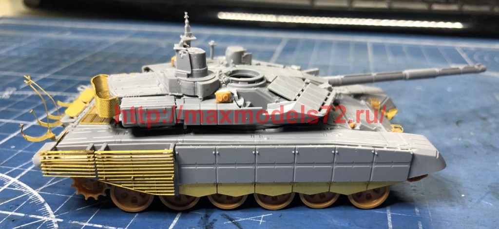 SGf72181 1:72 Бортовые экраны для Т-90МС (ФТД)          1:72 PE Т-90МS side skit (attach1 52068)