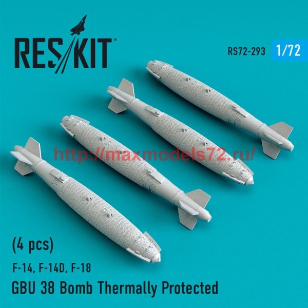 RS72-0293   GBU 38 Bomb Thermally Protected (4 pcs) (F-14, F-14D,F-18) (thumb52382)
