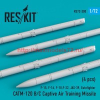 RS72-0300   CATM-120 B/C Captive Air Training Missile (4 pcs) (F-15, F-16, F-18,F-22, JAS-39, Eutofighter ) (thumb52396)