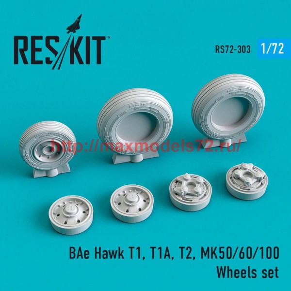 RS72-0303   BAe Hawk T1, T1A, T2, MK50/60/100 Wheels set (thumb52402)