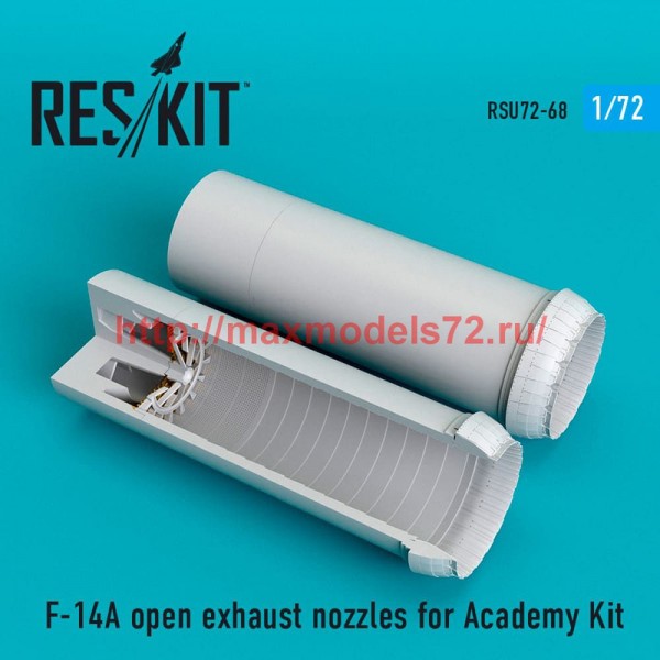 RSU72-0068   F-14A open exhaust nozzles for Academy Kit (thumb52421)
