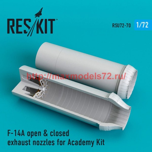 RSU72-0070   F-14A open & closed exhaust nozzles for Academy Kit (thumb52425)