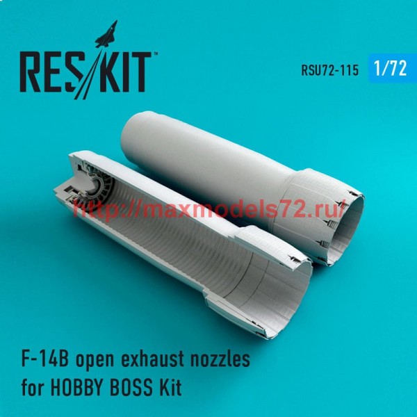 RSU72-0115   F-14 (BD) open exhaust nozzles for HOBBY BOSS Kit (thumb52427)
