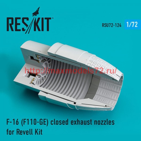 RSU72-0124   F-16 (F110-GE) closed exhaust nozzles for Revell Kit (thumb52443)