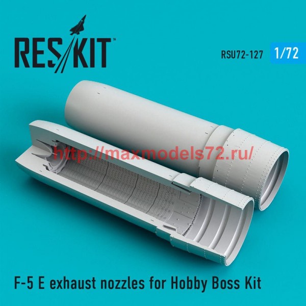 RSU72-0127   F-5 E exhaust nozzles for Hobby Boss Kit (thumb52449)