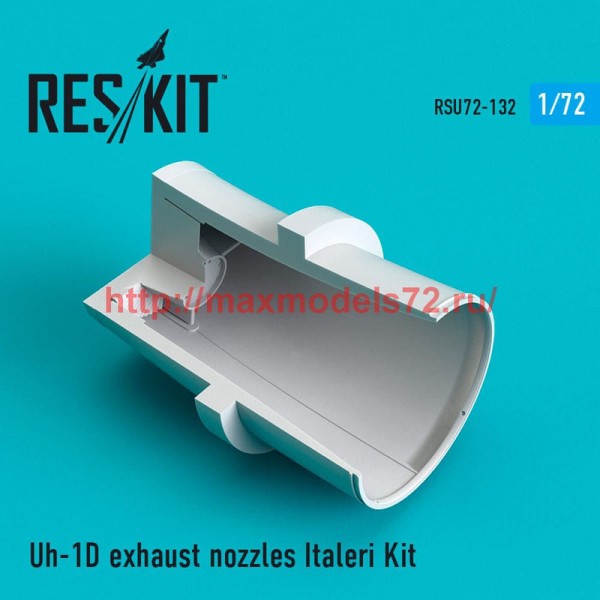 RSU72-0132   Uh-1D exhaust nozzles Italeri Kit (thumb52453)
