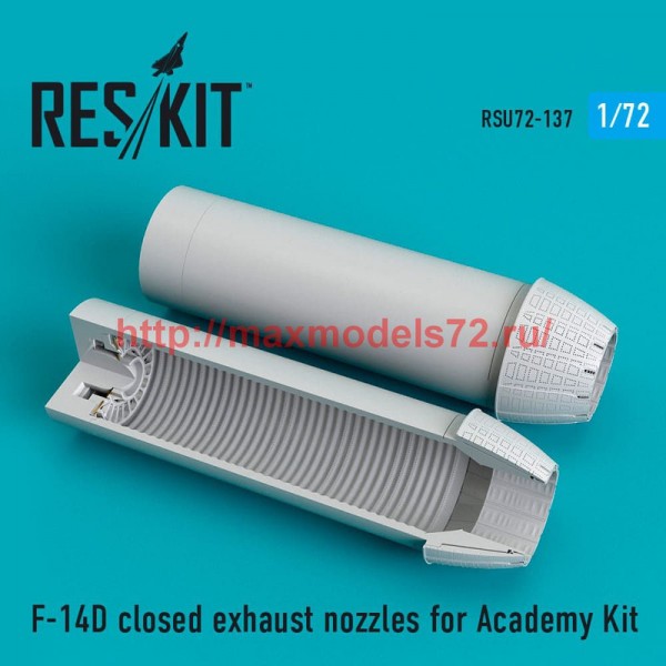 RSU72-0137   F-14D closed exhaust nozzles for Academy Kit (thumb52463)