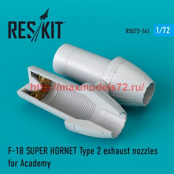RSU72-0141   F-18 SUPER HORNET Type 2 exhaust nozzles for Academy (thumb52471)