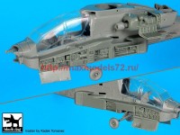 BDA72079   1/72 AH-64 D Front electronics + engine (attach1 54260)