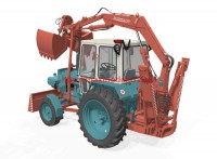 BM3592   UMZ-6 excavator (Based on MTZ tractor) (attach4 57277)