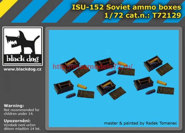 BDT72129   1/72 ISU -152 Soviet ammo boxes (thumb58242)