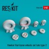 RS48-0289   Hawker Hurricane wheels set late type 2 (thumb55777)