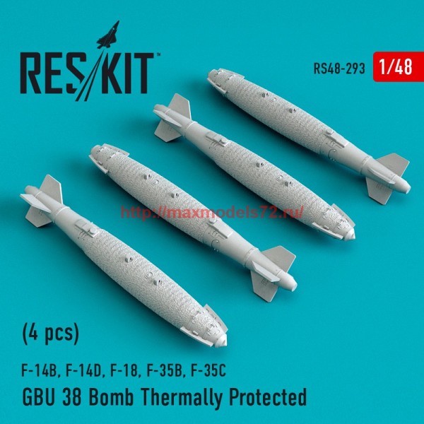 RS48-0293   GBU 38 Bomb Thermally Protected (4 pcs) (F-14B, F-14D, F-18,F-35B,F-35C) (thumb55785)