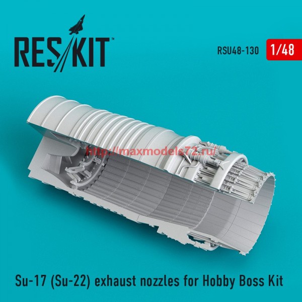 RSU48-0130   Su-17 (Su-22) exhaust nozzles for Hobby Boss Kit (thumb55823)