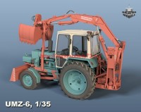 BM3592   UMZ-6 excavator (Based on MTZ tractor) (attach1 57277)