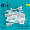 RS32-0015   R-27 R soviet missile (4 pcs) (Mig-29, Su-27/30/33/34/35) (thumb58074)