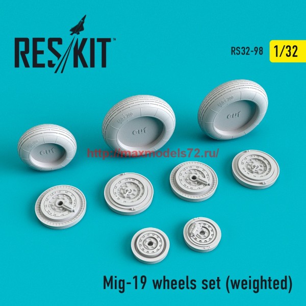 RS32-0098   Mig-19 wheels set (weighted) (thumb58088)