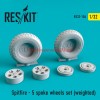RS32-0104   Spitfire - 5 spoke wheels set (weighted) (thumb58092)