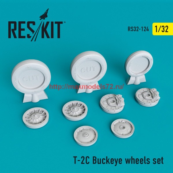 RS32-0124   T-2C Buckeye wheels set (thumb58096)