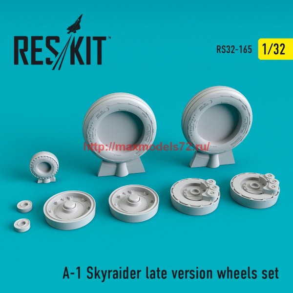 RS32-0165   A-1 Skyraider late version wheels set (thumb58098)