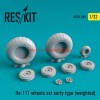 RS32-0285   He-111 wheels set early type (weighted) (thumb58122)