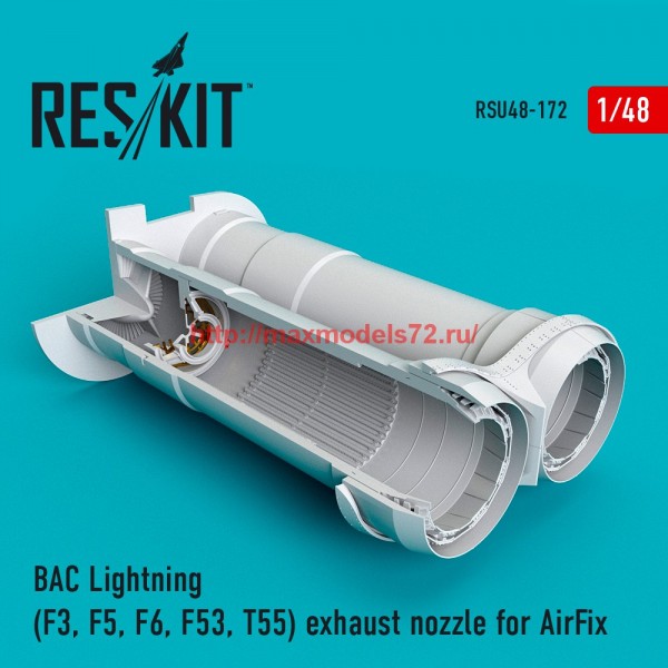 RSU48-0172   BAC Lightning (F3, F5, F6, F53, T55)  exhaust nozzle for AirFix (thumb58190)