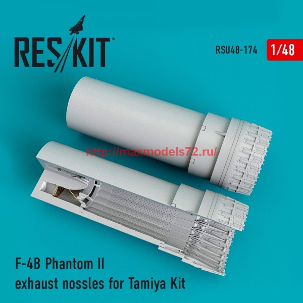 RSU48-0174   F-4B/C/D/N Phantom II  exhaust nozzle for Tamiya Kit (thumb58192)
