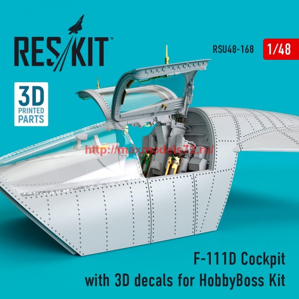 RSU48-0168   F-111D Cockpit with 3D decals for HobbyBoss Kit (thumb59543)