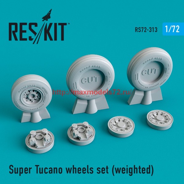 RS72-0313   Super Tucano wheels set (weighted) (thumb59277)