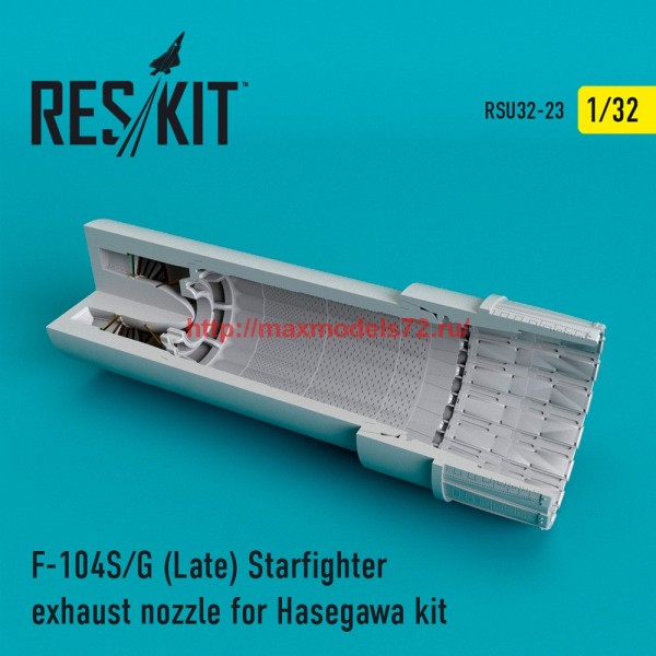 RSU32-023   F-104 Starfighter (S/G Late) exhaust nozzle for Hasegawa Kit (thumb59468)
