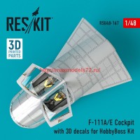 RSU48-0167   F-111C Cockpit early modification with 3D decals for HobbyBoss Kit (attach1 59540)