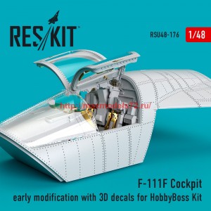 RSU48-0176   F-111F Cockpit early modification with 3D decals for HobbyBoss Kit (attach1 59552)