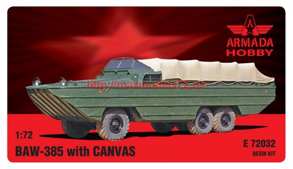 AME72032   BAV-485 SOVIET AMPHIBIAN TRUCK w. CANVAS (thumb61381)
